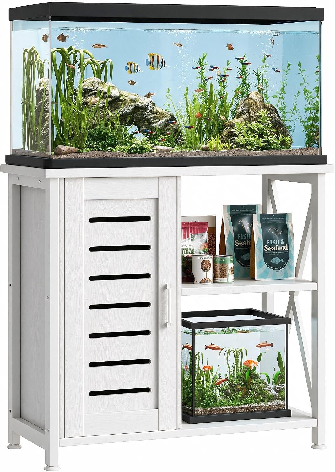 20-29 Gallon Fish Tank Stand - White / 20-29 Gallon