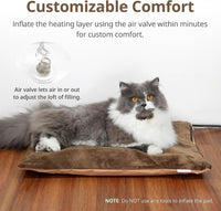 Outdoor Cat Heating Pad, 15.7" x 11.8", 30W, Grey – Essentials for Cats - Brown / 19.7"L x 15.7"W - image 3