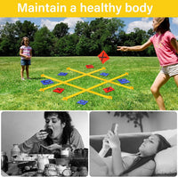 Giant Tic Tac Toe Outdoor Games for Kids Adults Family - Yellow 5 ft. * 5 ft - image 3