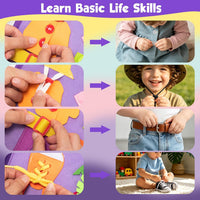 Winblo Toddler Busy Board - Light Purple - image 4