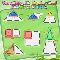 Magnetic Tiles Mini Travel Toddler Set - Color-20 - image 3