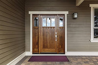 WaterHog Diamond | Commercial-Grade Entrance Mat with Rubber Border – Indoor/Outdoor, Quick Drying, Stain Resistant Door Mat (Medium Brown, 3' x 8')
