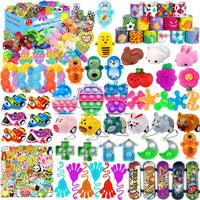 Mivanlin 117 Pcs Party Favors for Kids 4-8-12, Pop Fidget Toys