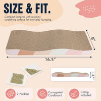 SIDAZON Cat Scratching Board cat Scratcher Cat Scratch Pad Cardboard - 5-Pack - image 2