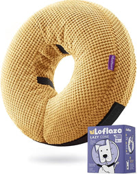 Inflatable Dog Cone Collar - Dog Neck Donut Cone Collar Alternative After Surgery - Soft Cone for Large Medium Small Dogs Cats - Alternative Recovery E Collar (Yello, M)