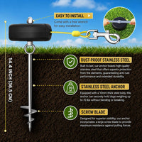 30ft Retractable Dog Tie Out Cable and Stake - image 2