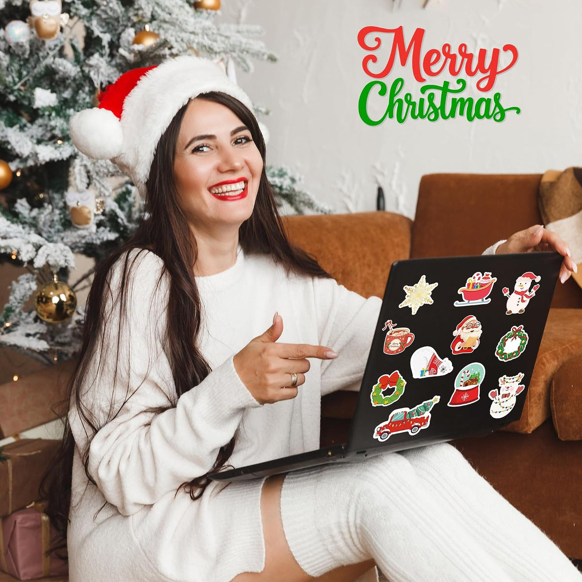 Stickers for Kids, Water Bottle Scrapbook Stickers for Toddlers - Christmas - image 4