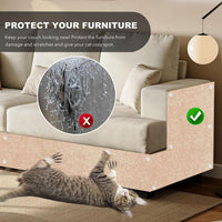 Self-Adhesive Cat Scratching Mat - Beige / 78.7"X15.8" - image 4