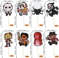 Rsstarxi 24 Pack Ghost Baby Boo Cupcake Toppers Glitter Spooky Little - Design 17 - image 2