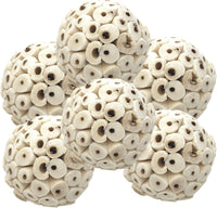 Bonka Bird Toys 2117 Pk6 Sola Atta Balls Foot Talon Craft Part Parrot - Pk-6 Sola Atta Balls