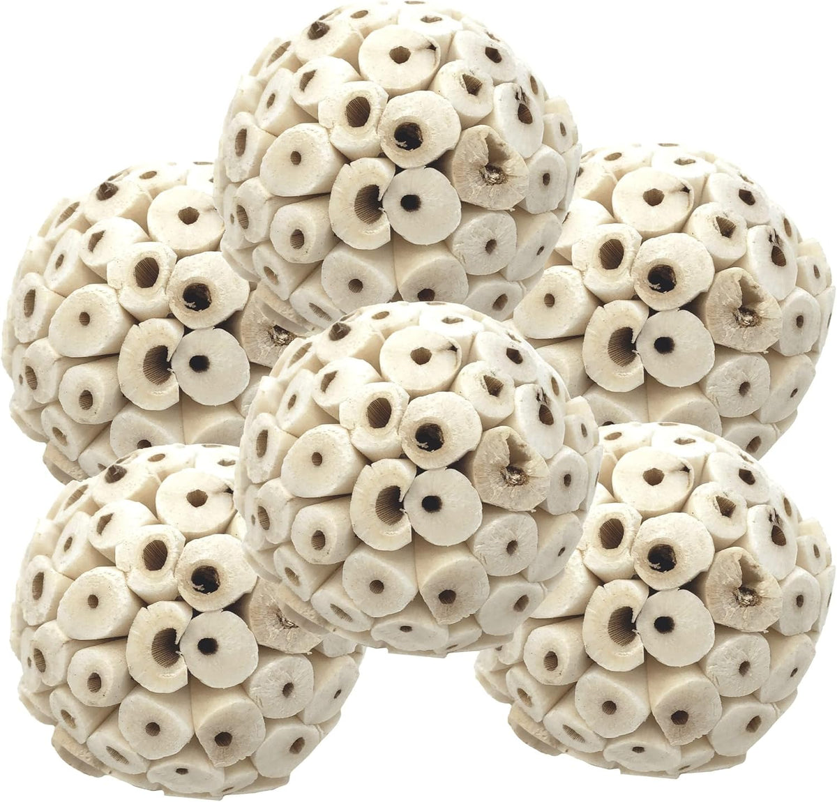 Bonka Bird Toys 2117 Pk6 Sola Atta Balls Foot Talon Craft Part Parrot - Pk-6 Sola Atta Balls