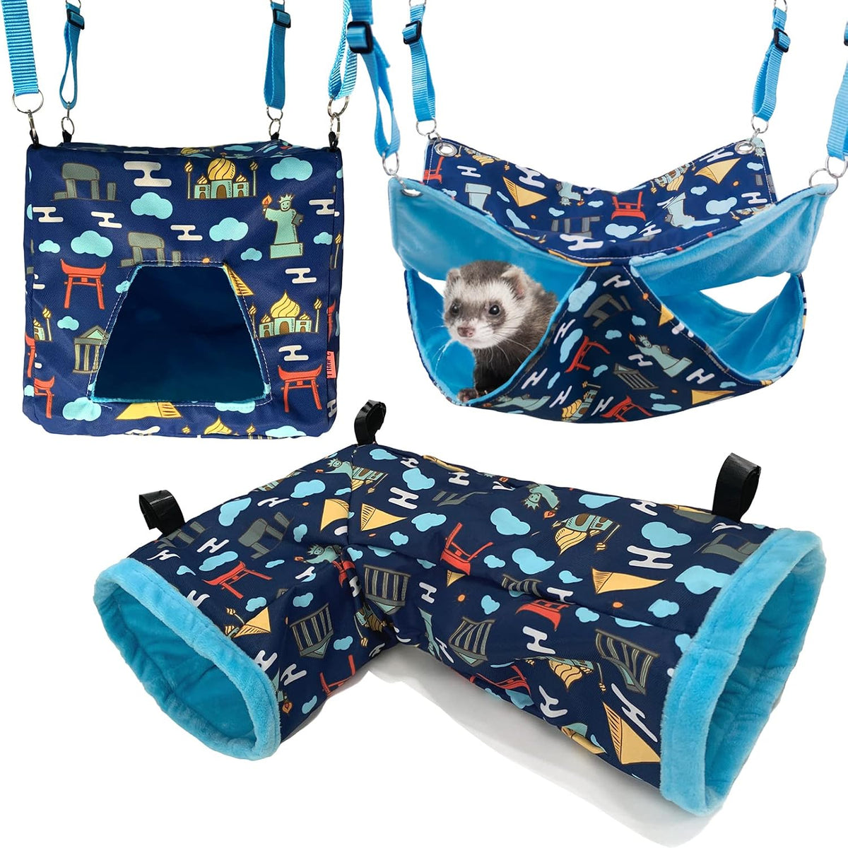 Ferret Hammock Set for cage Cage Accessories 3 Style