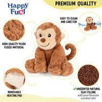 Bunny Microwavable & Weighted Stuffed Animals - Monkey - image 2