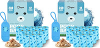 Joyeux 240 Count Ocean Scent Dog Poop Bags Rolls, with Dispenser - 240 Count (Pack of 2) / Blue