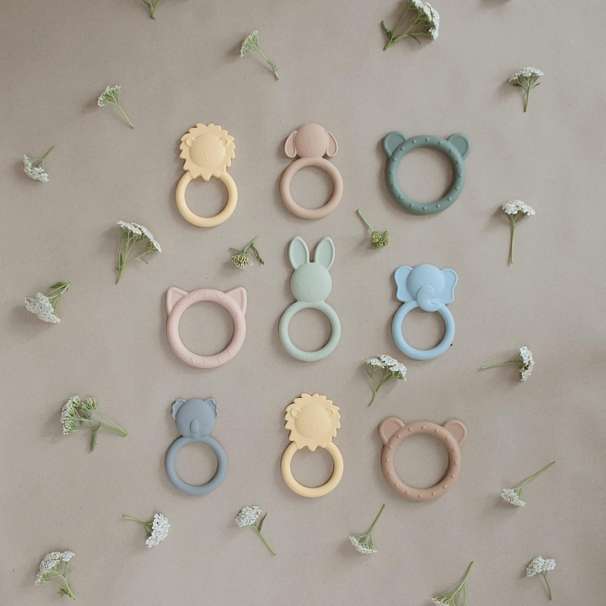 mushie Silicone Baby Teether Toy - Elephant - image 3