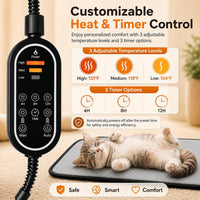 Pet Heating Pad for Cats & Dogs - light grey / 17.7" x 17.7" - image 4