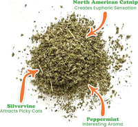 Meowijuana | Feline Frost Catnip Holiday Blend | Premium Organic Catnip | Grown in North America | Perfect for Cat Toys | Fresh Catnip for Extended Playtime