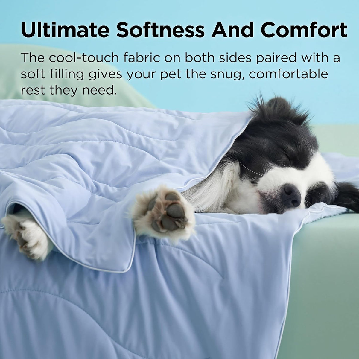Bedsure ArcticMax Q-MAX>0.5 Premium Cooling Blanket for Medium - Powder Blue / L(40x50") - image 2