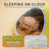 Cute Cat Beds for Indoor Cats, Cave Bed for Kittens - Large / Green - image 4