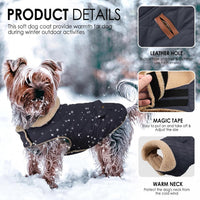 Dog Winter Coats for Small Dogs Puppies - Solid NavyBlue / Small - image 2