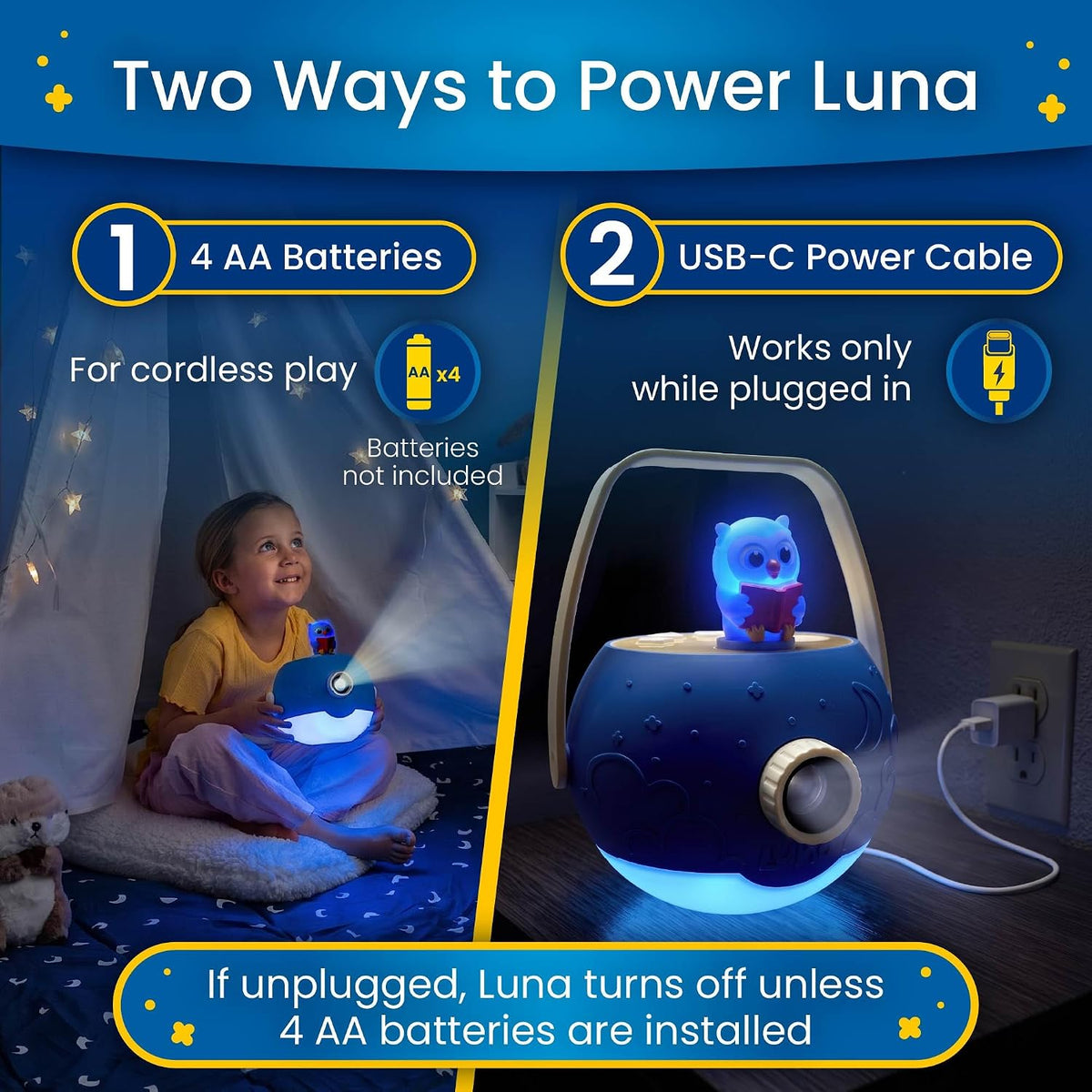 Kids Pink Book Projector, 5 Read Aloud Fairytale Stories - Super Blue Projector Bundle - image 4