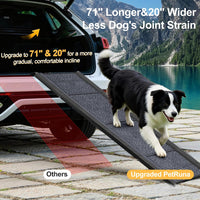 Extra Wide 20" Dog Stairs for Large Dogs - Upgraded 71" L x20" W - image 2