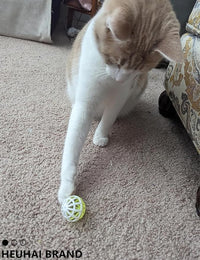 10-Pack Cat Toy Balls with Bell for All Cats, Playtime Paradise (1.5'' - 2.3'', Cat Toys Mega Set)