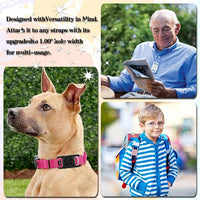 4 Pack Waterproof AirTag Dog Collar Holder Compatible with Apple AirTag, Silicone Hidden Loop Holder for Airtag Tracker, Anti-Lost Dog Collar Air Tag Accessories(Gray,Black,Blue,Dark Green)
