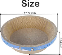 Cat Scratcher Bed 23.6x14.9” Extra Large Cardboard Cat Scratching Bed – Essentials for Cats - 1PC-17.7 x 17.7 x 3.9 inches - image 2