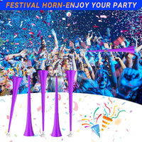 Collapsible Stadium Horn 24 Inch Vuvuzela Trumpet Blow Horns - Purple - image 3