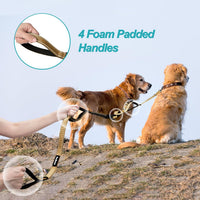 Double Dog Leash, No Tangle Dual Leash - Light Khaki - image 3
