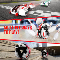 BAZADER 360° Stunt Remote Control Car with LED Lights – Fun for Kids & Family - Red - image 4