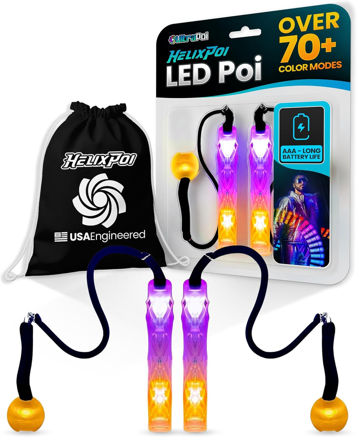 UltraPoi, HelixPoi Non-LED Knob Handles Set - 2. LED Knob Handles