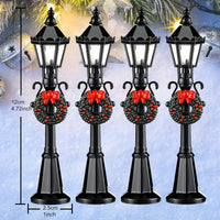 Mudder 12 Pcs Christmas Miniature Village Lamp Post Light - Classic / 4 - image 3