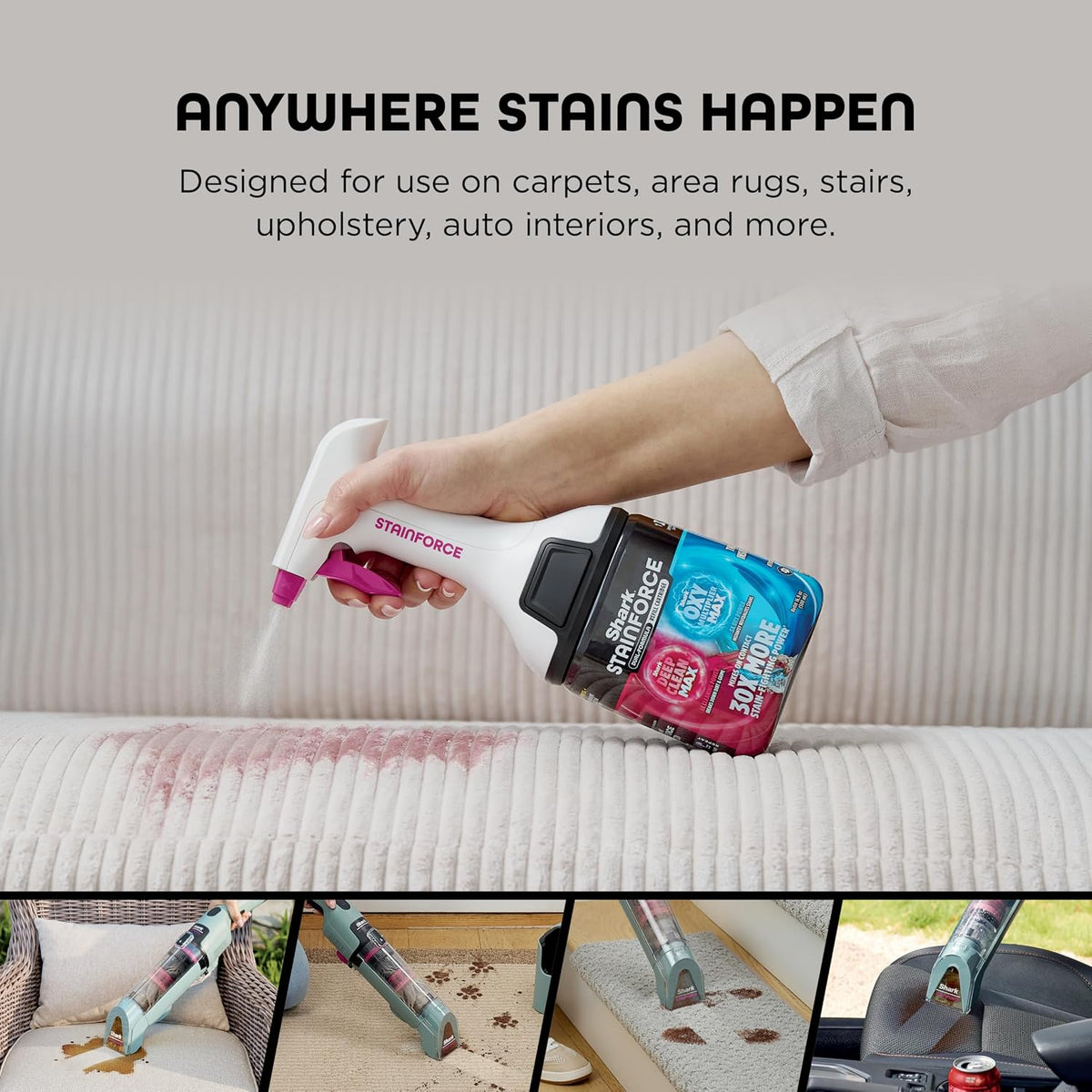 Shark StainForce 2-Pack Refill Cartridge, Stain & Odor Remover - 33.8 Fl Oz (Pack of 1) / Dual-Formula Refill Cartridge (2-pack) - image 3