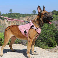 Tactical Dog Harness for Large Dogs, Reflective No Pull Dog Vest - Large (Pack of 1) / Pink - image 2