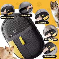 Pet Hair Removal Gloves Brush, Reusable Cat Dog Electrostatic Hair Remover Grooming Glove Tool (1 Pack Black)