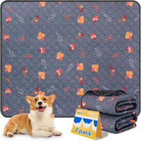 4 Pack Washable Pee Pads for Dogs - Gray / 30x34 Inch (Pack of 2)
