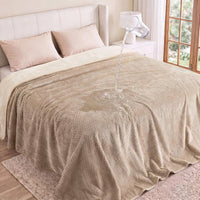 Luciphia Waterproof Blanket for Dog - Beige / KING(100''x82'')