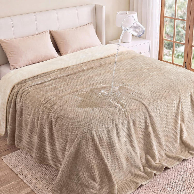 Luciphia Waterproof Blanket for Dog - Beige / KING(100''x82'')