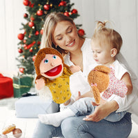6 Pcs Family Hand Puppets 12 Inch Grandparents, Mom & Dad - 6 Family A - image 2