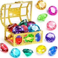 DISHIO Diving Gem Pool Toy 10PCS Big Colorful Diamond Diving Toy - 10pcs Gold