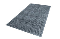 WaterHog Diamond | Commercial-Grade Entrance Mat with Rubber Border – Indoor/Outdoor, Quick Drying, Stain Resistant Door Mat (Bluestone, 3' x 12')