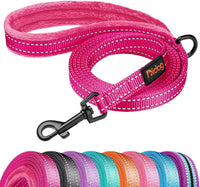 6FT Reflective Dog Leash for Small Medium Dogs, 5/8" Width - Hot Pink / 5/8''x 6 FT