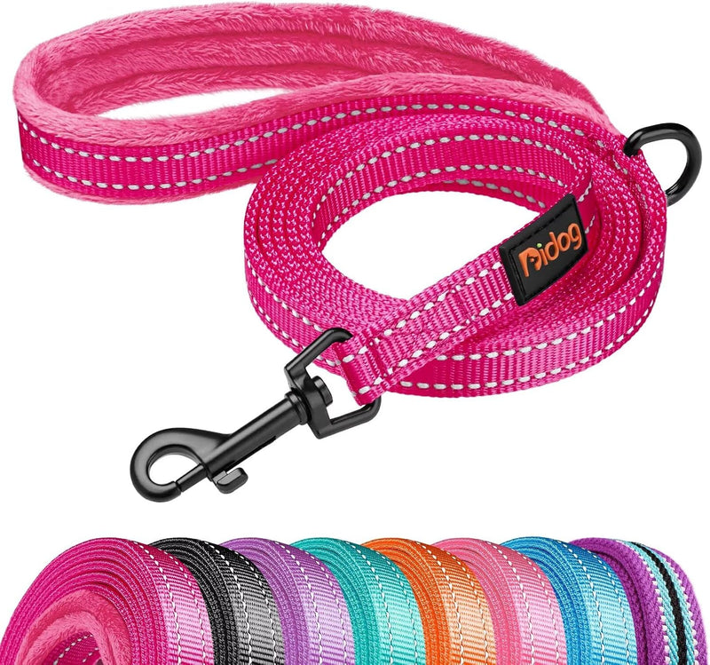 6FT Reflective Dog Leash for Small Medium Dogs, 5/8" Width - Hot Pink / 5/8''x 6 FT