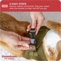 Downtown Pet Supply Step in Dog Harness for Teacup Dogs & Cats No Pull - XX-Small / Hunter Green - image 4