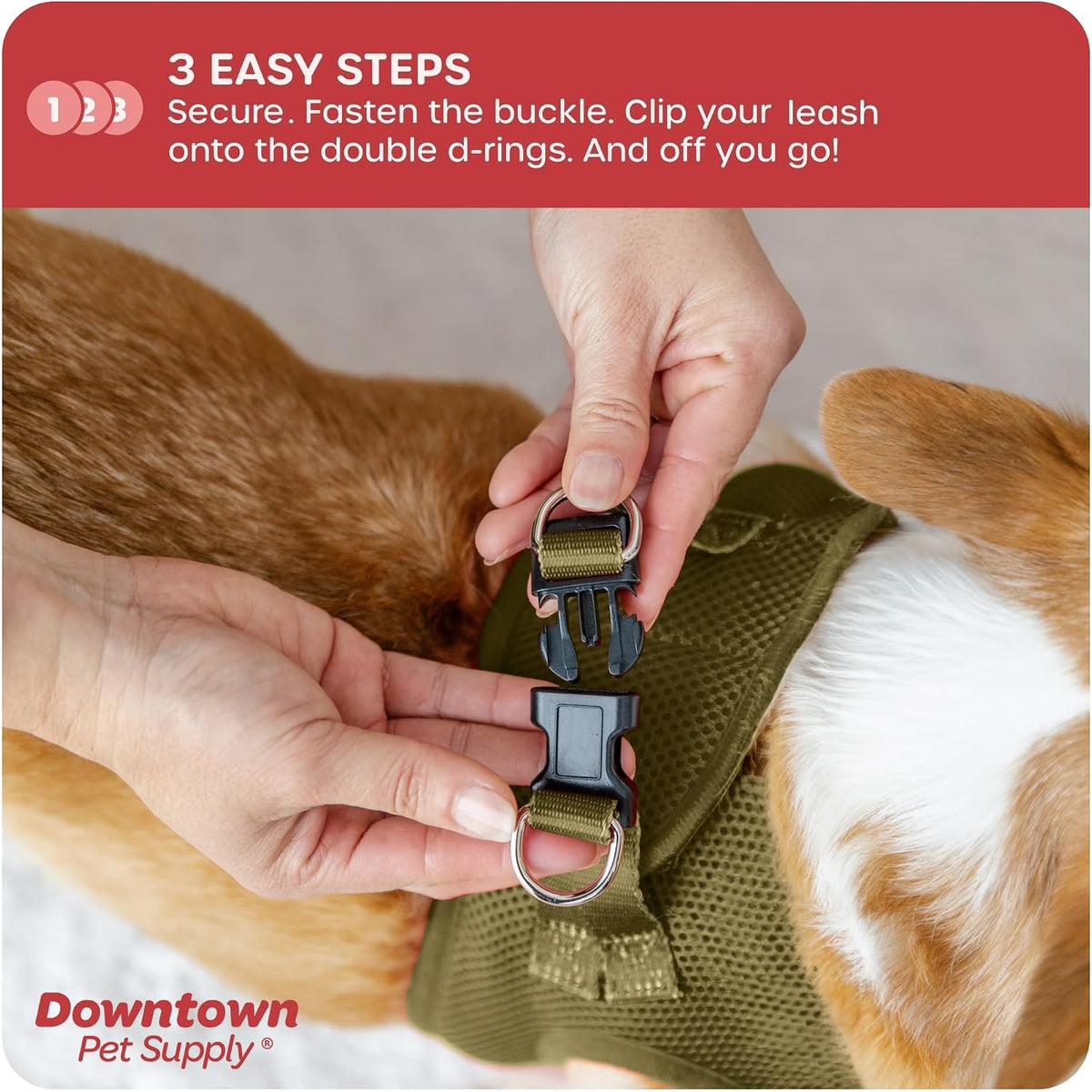 Downtown Pet Supply Step in Dog Harness for Teacup Dogs & Cats No Pull - XX-Small / Hunter Green - image 4