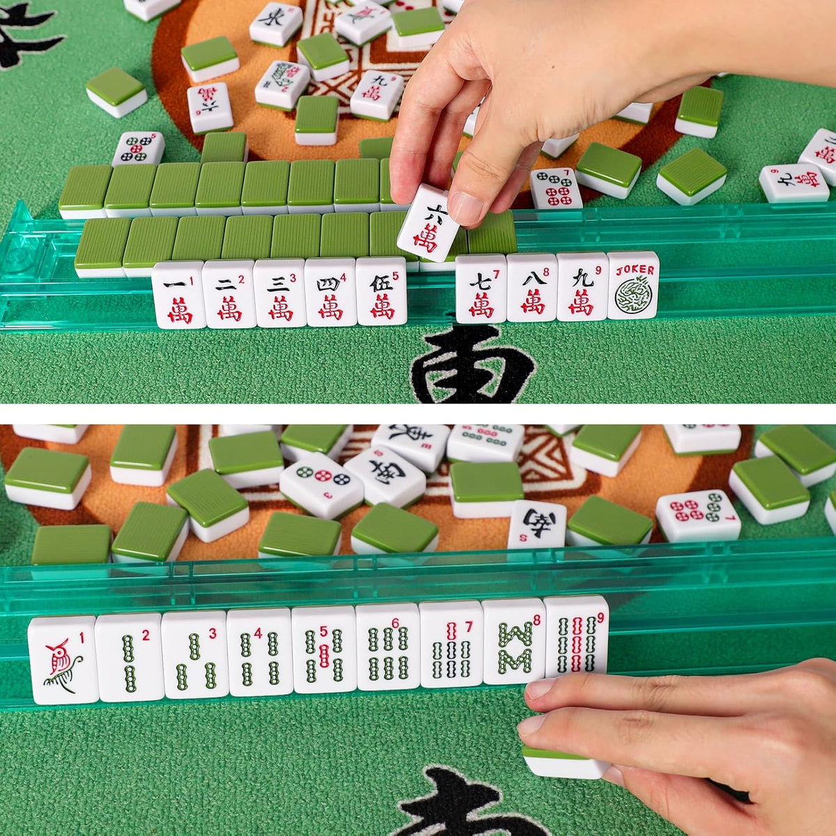 American Mahjong Game Set, 166 Green Tiles - Green - image 4