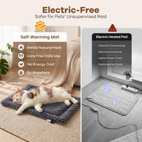 Mora Pets Self Warming Cat Bed Self Heating Cat Pad Pet Mat Indoor - Dark Grey / Small - image 2