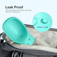 DEYACE Dog Water Bottle, Leak Proof Portable Pet Water Bottles for Dogs, Puppy Water Dispenser - Teal 12oz - image 3